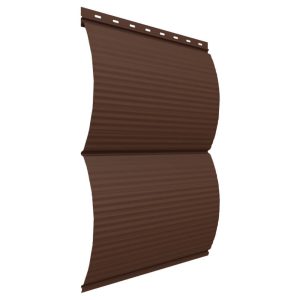 Металлический сайдинг <br/>«Блок-хаус» <br/>цвет Шоколад <br/>RAL 8017