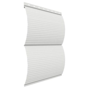 Металлический сайдинг <br/>«Блок-хаус» <br/>цвет Белый <br/>RAL 9003