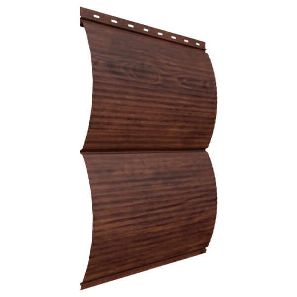 Металлический сайдинг <br/>«Блок-хаус» <br/>цвет Античный дуб