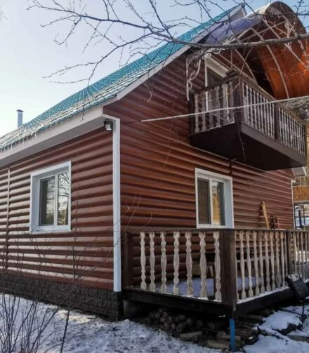 Металлосайдинг «под бревно»