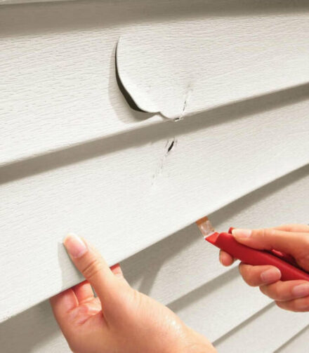 Что делать, если появился дефект на элементе винилового сайдинга?