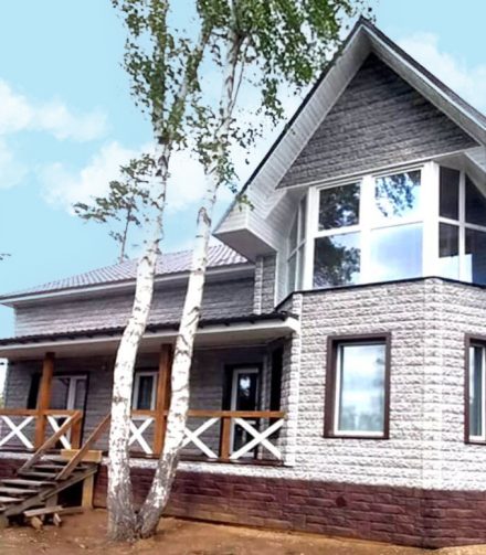 Настоящий замок из панелей FINEBER «Доломит»!