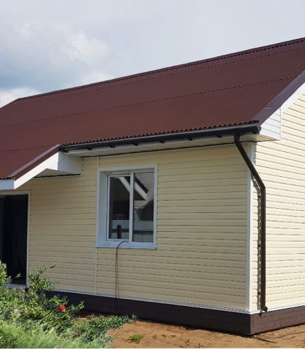 Банановый сайдинг DOCKE для загородного дома