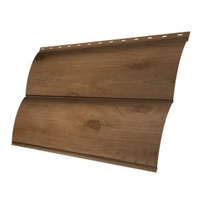 GRAND LINE </br>Металлический сайдинг "Блок-хаус New" 0,45 мм </br>покрытие Print Premium </br>(светлое дерево) - Pine Wood Fresh