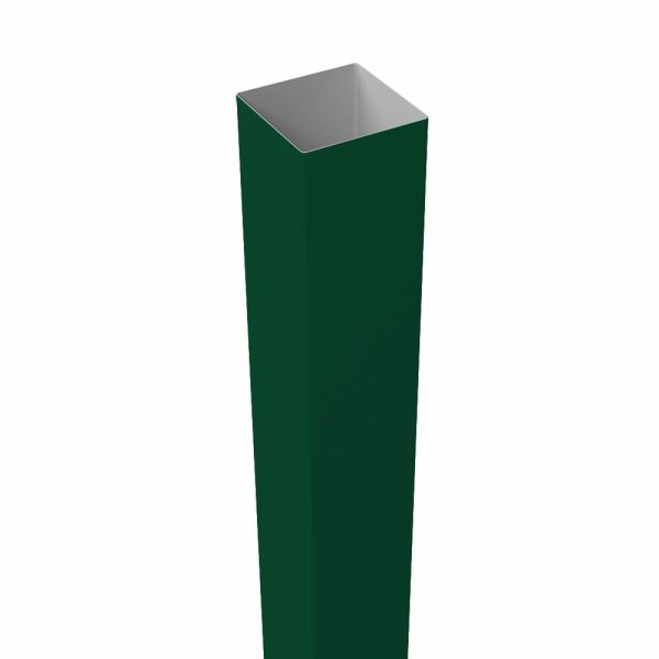 Столб для забора 2500мм, </br>60 х 60 х 1.5мм, </br>RAL 6005 (зеленый)