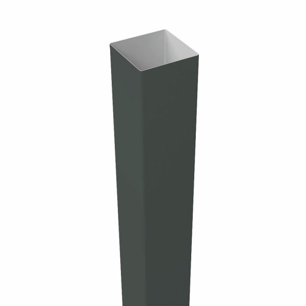 Столб для забора 2500мм, </br>60 х 60 х 1.5мм, </br>RAL 7024 (графит)